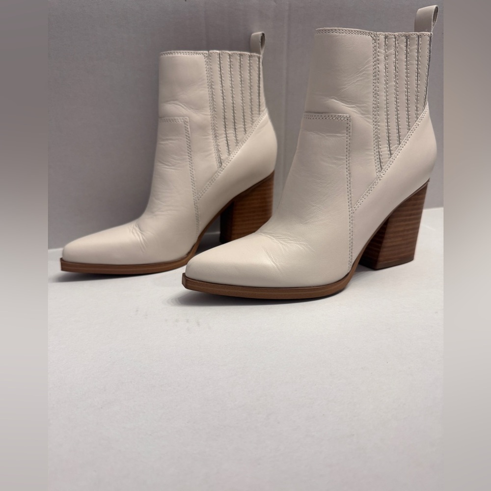 Marc Fisher Pointed Toe Block Heel Ankle Boots - Size 6.5